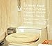 Toilet Rules Bathroom Art Wall Quote Stickers Wall Decals Bathroom Decoration
