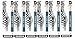 Zebra 88122 Refill for JK Gel G-301 Rollerball, Blue, Pack Of 6 = 12 Refills