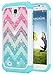 Galaxy S4 Glitter Case for Girls Women Kids, NageBee Sparkle Bling Studded Rhinestone Diamond Shockproof Hybrid Cover Cute Case for Samsung Galaxy S4 -Wave