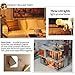 DIY Wooden Miniature Dollhouse Kit with Doll & Music, Mini House Woodcraft Construction Kit-3D Wooden Puzzle-Model Building Set DIY Cabin Wooden Villa Gift for Christmas Holiday Birthday