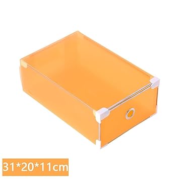 Amazon Com Clear Shoe Boxs Gotd Foldable Clear Plastic Shoe Box