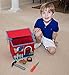 Clever Creations Kid's Toy Storage House with Blue Dinosaur and Letters