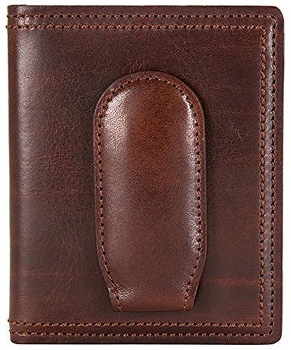 Bosca Dolce Old Leather Front Pocket Wallet with Magnet Close (One Size, Dark Brown)