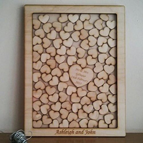 Alternative Wooden Drop Box, Guest Book, Wedding Guestbook