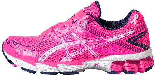 asics pink running shoes