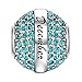 SOUFEEL December Birthstone Charm Blue Swarovski Crystal 925 Sterling Silver Charms for European Bracelet Gift for Women Men, Boys, Girls, Kids on Birthday, Anniversary, Christmas, Valentine's Day