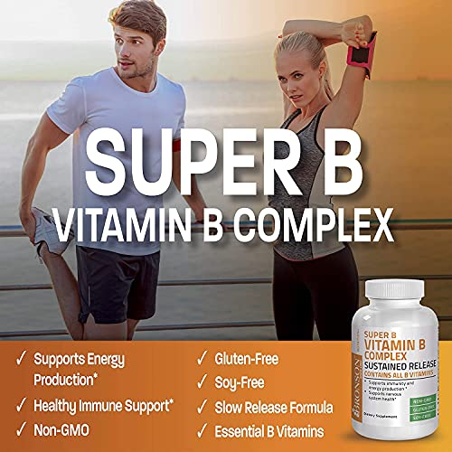 Bronson Super B Vitamin B Complex Sustained Slow Release (Vitamin B1