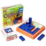 Travel games Tangrams Puzzles Building Block With 60 Game Cards Kid Adult Challenge IQ Educational Toy
