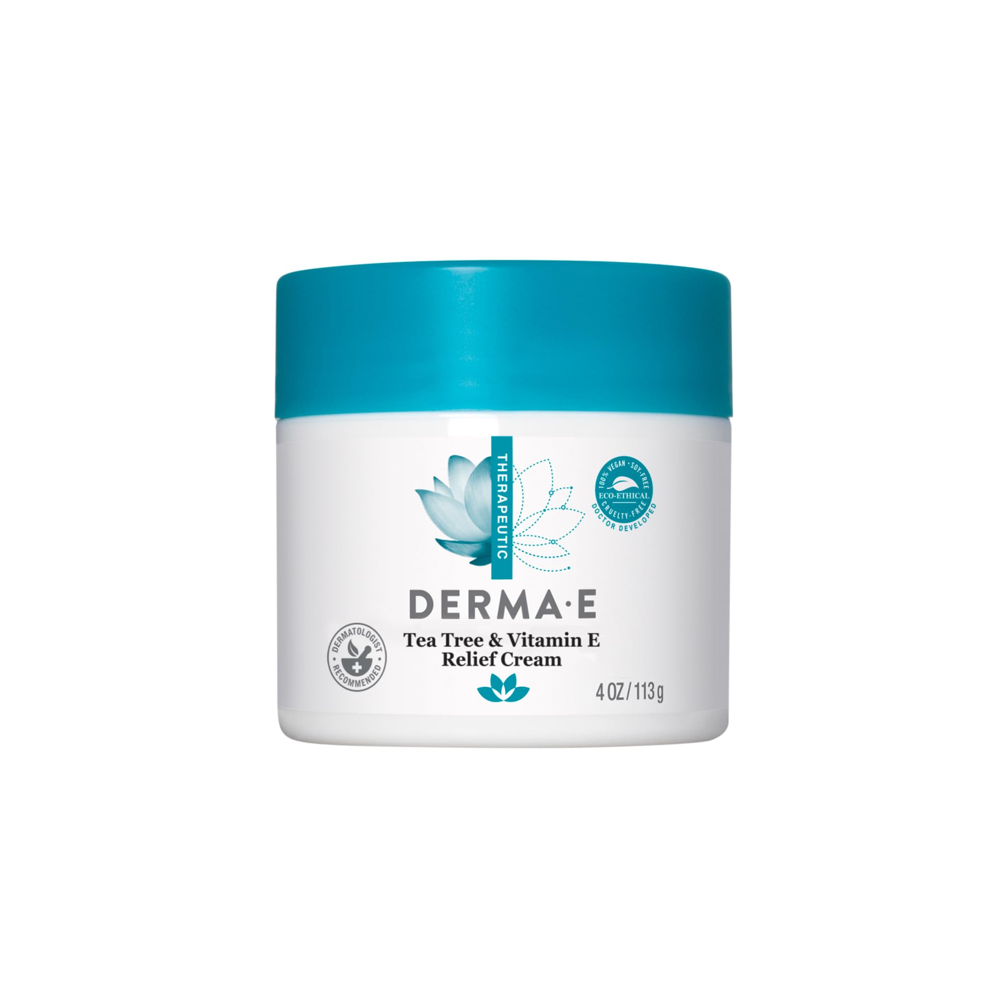 Derma E Tea Tree and Vitamin E Antiseptic Cream, 4oz