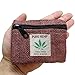 100% Hemp Pouch with Marijuana Leaf Label