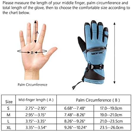 Snowboarding gloves in various colors displayed on a store shelf.
