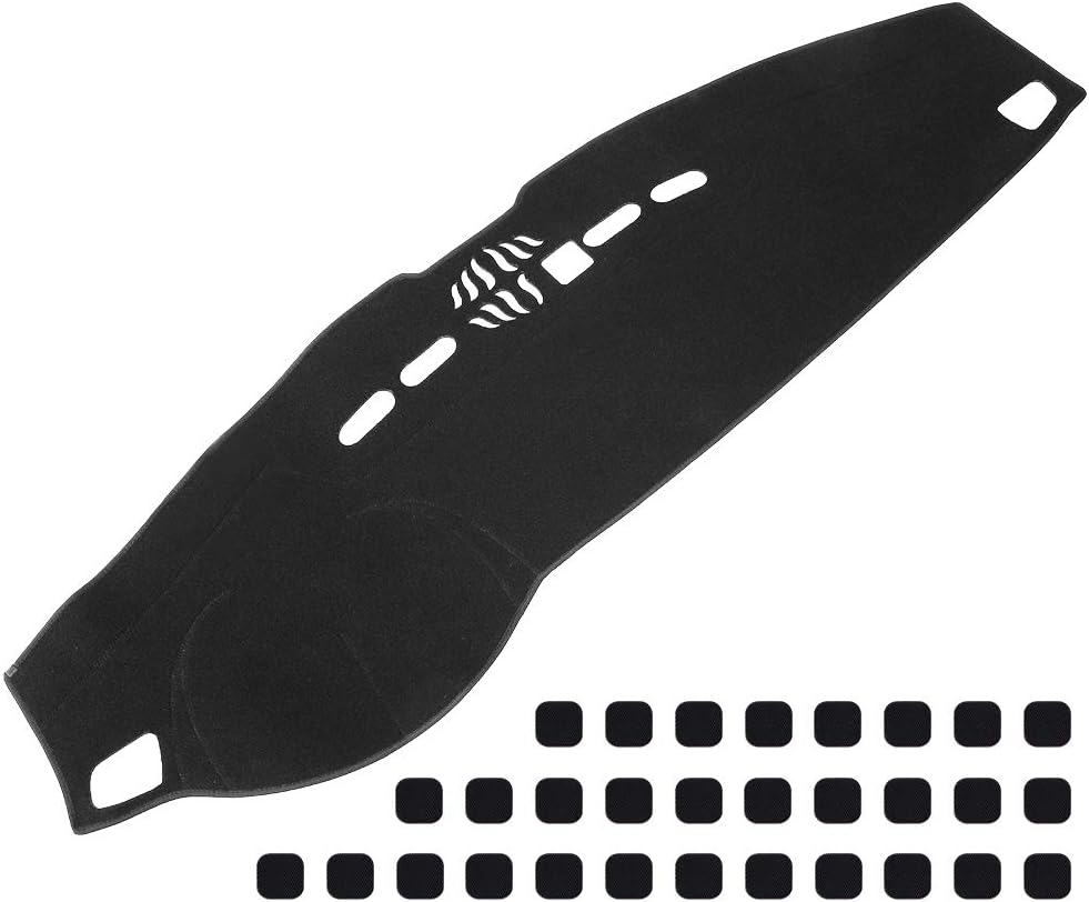 Qiilu Car Dashboard Cover Carpet Dash Pad Mat Fit for Land Rover LR3 Range Rover Sport