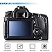 AFUNTA Camera Screen Protector Compatible Canon 70D 80D, 2 Pack Anti-Scratch Tempered Glass DSLR Camera