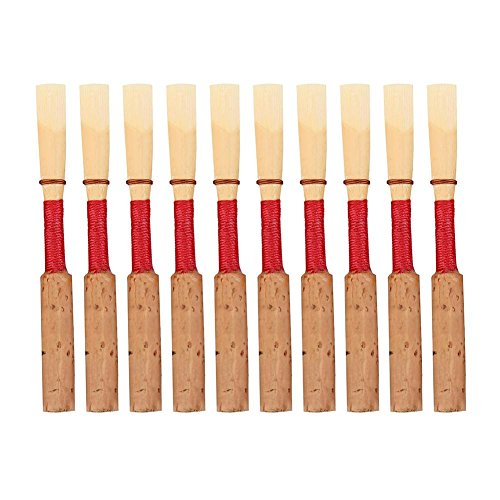 Aufee Oboe Reed, 10pcs Oboe Reeds, Medium Soft Bamboo Oboe Reed with Box Instrument Suitable for Oboes