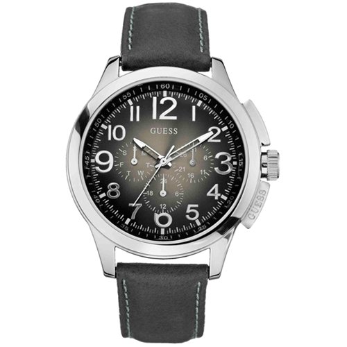 Guess Men's Watches Guess Dress Gents Leather Strap W10562G2 - WW