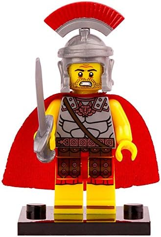 Roman Commander Minifigure Building Block Toy - Compatible Mini Action Figure - Interchangeable Building Kit by Hatber Toys