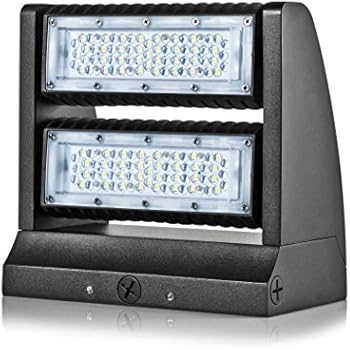 Hyperikon LED Wall Pack Rotatable, 60W (250W HPS Equivalent), Outdoor Area Lighting Fixture, 5000K, IP65