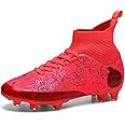 DISRATEBLU Kids Soccer Shoes Boys Football Cleats Professional Athletic Outdoor Trainning Football Shoes Youth Girl Turf Soccer Cleats