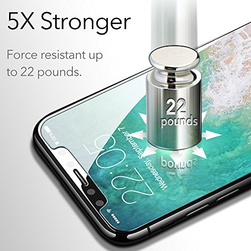 iPhone-X-Screen-Protector-ESR-2-Pack-iPhone-X-Tempered-Glass-Screen-Protector-with-Installation-Kit-Force-Resistant-Up-to-22-Pounds-Case-Friendly-for-iPhoneX-58-inch-2017-released-version