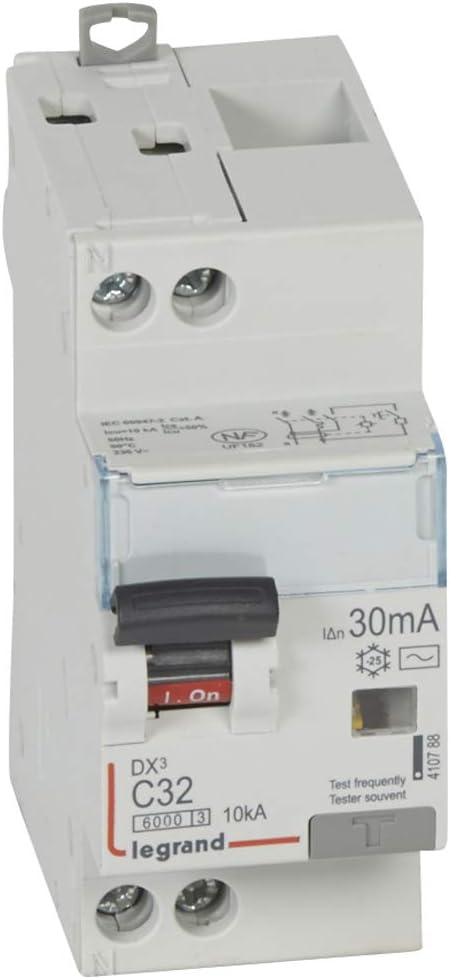 Disj Dx Diff N 230 V 6000 Vis Vis U 32 A Type Ac 30 Ma 10 Ka Curve C Depart Legrand Leg4107 Amazon Co Uk Lighting