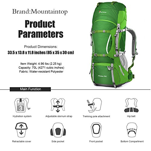 Mountaintop-70L10L-Internal-Frame-Hiking-Backpack