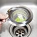 Anpro Stainless-Steel Kitchen Sink Strainer for Garbage- Large Wide Rim 4.53