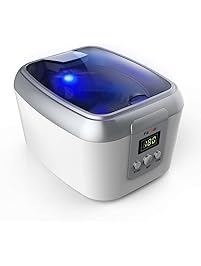 Famili FM8000WW Ultrasonic Polishing Jewelry Cleaner with Digital Timer for Cleaning Eyeglasses Rings, Dentures, Retainers, and Mouth Guards