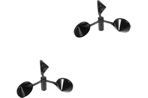 GALPADA 2Pcs Replacement Wind Cups for Anemometer, ABS Wind Speed Sensor Meter Shell Accessory for Weather Stations