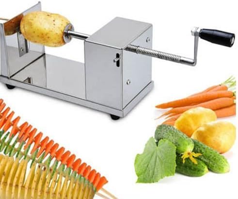 Euroeshop Stainless Steel Spiral Potato Slicer Potato Chips Twister Fruits Vegetable Cutter Peeler by Euroeshop