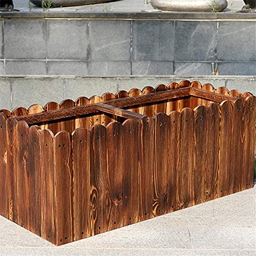 Pflanzbeet Pflanzkasten Blumenkasten Pflanzbox Rechteck Garten für Patio Bett Hinterhof Container Raised Box Big Holz… – Bild 2