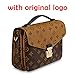 Ladies Purse,Shoulder Handbags for Women with Exterior Zipped Pocket (Brown)