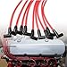 9 Pack 8mm Spark Plug Wires 4048 Super Performance Ignition Wires for Buick Checker Chevrolet GMC Oldsmobile Pontiac 1975-1988 4.3L 4.4L 4.8L 5.0L 5.7L 6.2L 6.6L 7.4L V8