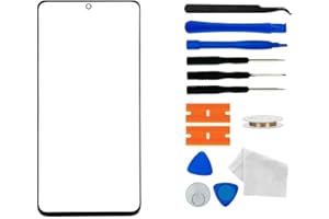 ABUSVEX Original Galaxy S22 Ultra 5G Screen Glass Replacement, Front Outer Lens Glass Screen Replacement Repair Kit for Samsung Galaxy S22 Ultra SM-S908 Series (S22 Ultra 6.8'- Black)