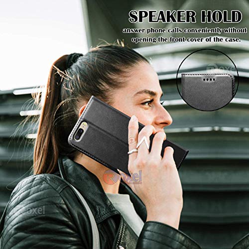 Roxel Vintage Leather Flip Cover Case Compatible with OnePlus 5 | Inner TPU | Foldable Stand | Magnetic Closure | Wallet
