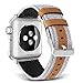 Bands for Apple Watch, SKYLET 38mm/42mm Canvas Fabric with Genuine Leather Straps with Metal Clasp for Apple Watch Series 2 Series 1 Series 3 Edition Nike+ (Smart Watch Not Included)