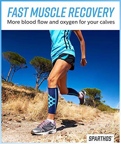 2 Calf+Compression+Sleeves+SPARTHOS+Pair