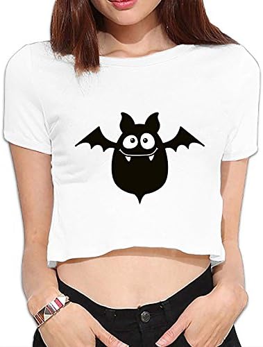 GuquxinG Fat Bat Women's Fashion Midriff T-Shirt L