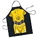 ICUP Star Wars - C-3PO Be The Character Adult Size 100% Cotton Adjustable Black Apron