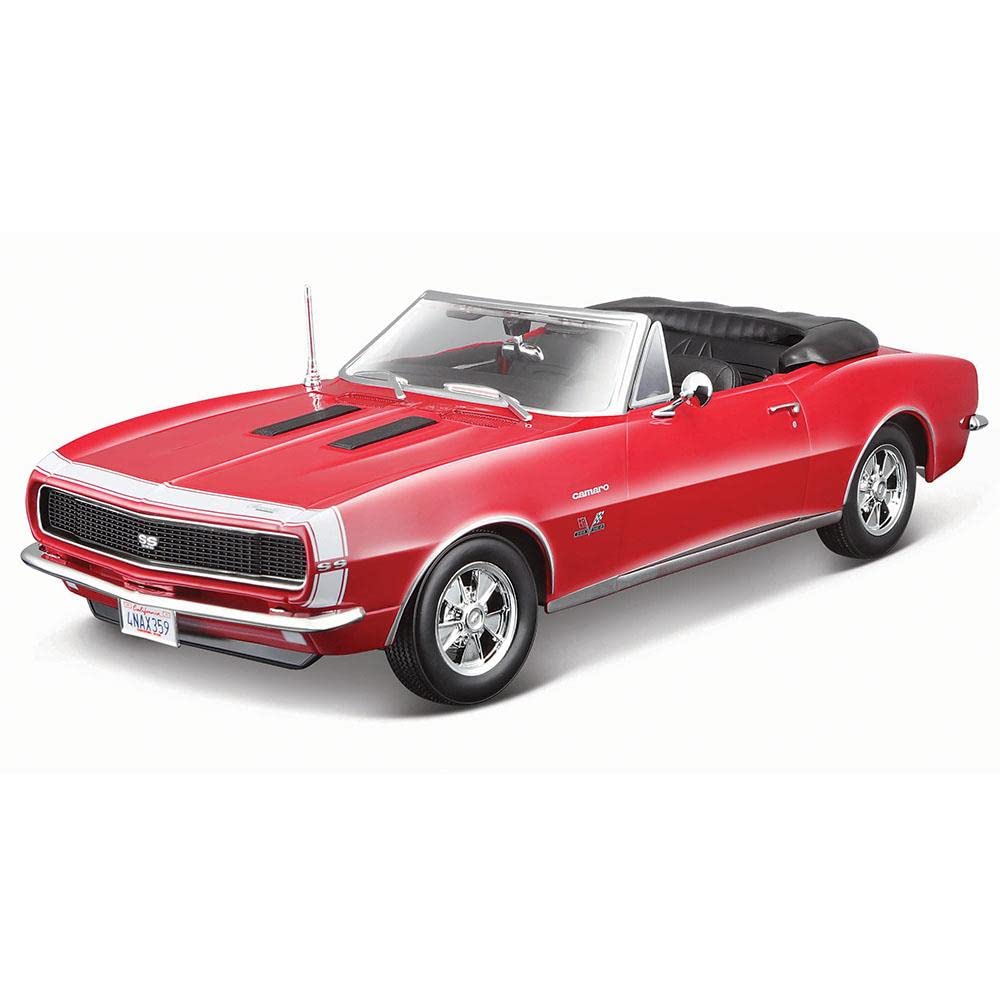 Photo 1 of 1967 Chevrolet Camaro SS 396 Convertible Red 1/18 Diecast Model Car by Maisto