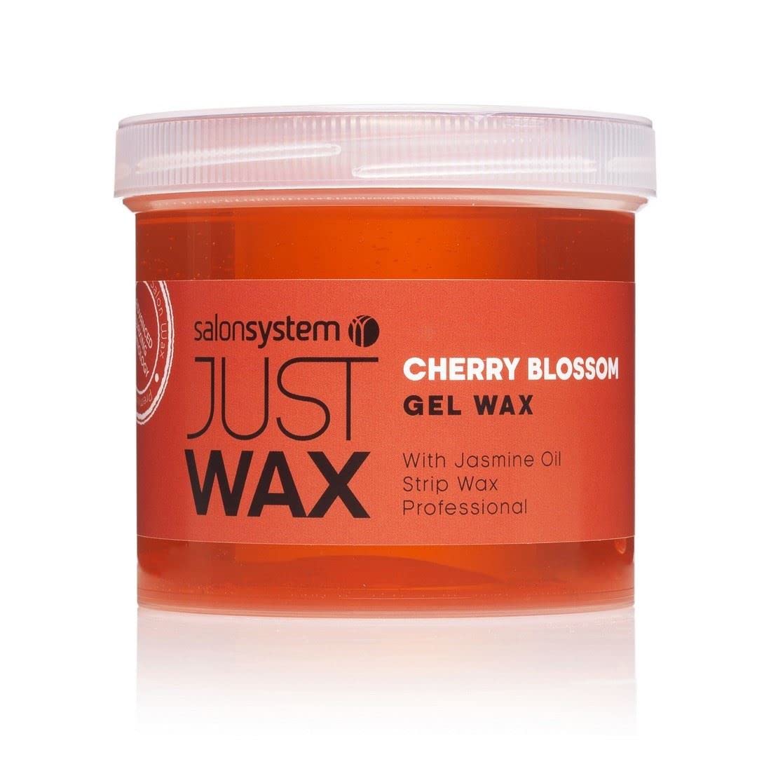 Salon System Just Wax Cherry and Jasmine Gel Wax Spa with A Succulent Aroma of Cherry Blossom 450g