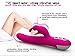 Fantastic Zone Rabbit Vibrator 360 degree Rotation Waterproof 7 Speed G Spot Dildo Rechargeable Massager Adult Products Sex Toy Rose Red