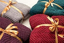Chanasya Premium Textured Knit Throw Blanket with