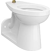 PROFLO PF1726 Elongated Floor Mounted Flush Valve Toilet Bowl Only with Rear Outlet - White