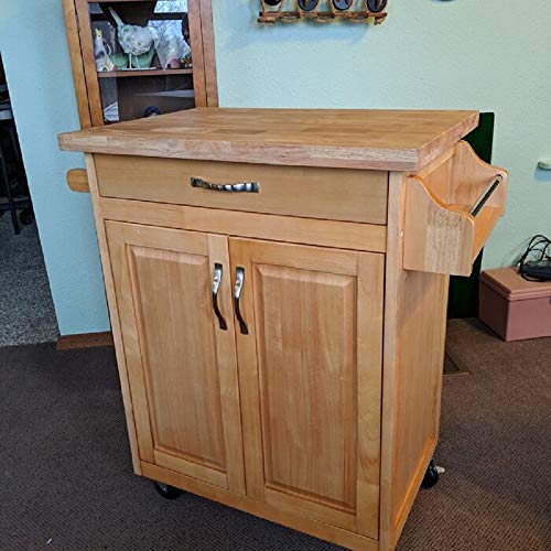 Homelity Mobile Kitchen Island Cart on Wheels, Small Rolling Cutting