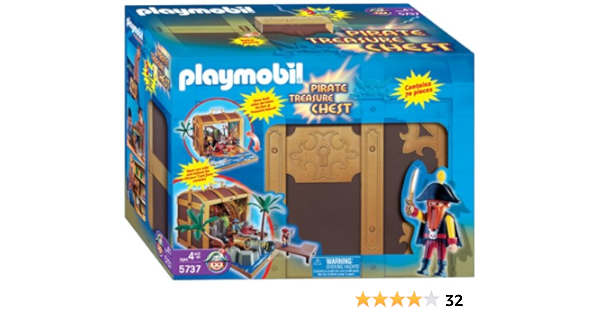 playmobil pirate chest playset