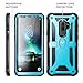 YOUMAKER Designed for Galaxy S9 Plus Case, Heavy Duty Protection Kickstand with Built-in Screen Protector Shockproof Case Cover for Samsung Galaxy S9 Plus 6.2 inch - Blue