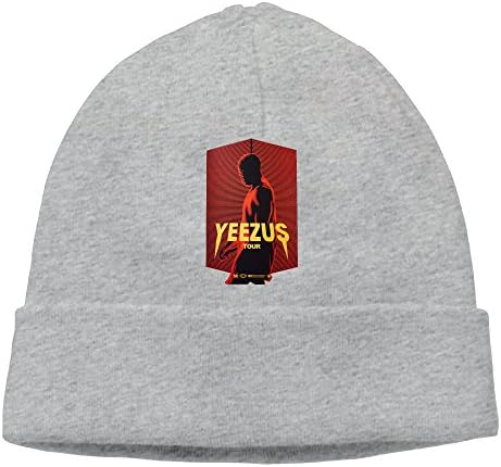 Yeezus Tour Masked Lines Poster Cool Skull Cap Knit Hat