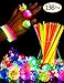 SIONE 138 Pack Glow Sticks Bulk Light Up Rings Party Favor for Kids Glow in The Dark Party Supplies 38 Flashing Glow Rings+100 Glow Sticks