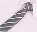 Bundle Monster 5pc Mens Trendy Fashion Business Solid, Woven, Stripes Necktie Tie Mixed Set 2 - Skinny Tie 2