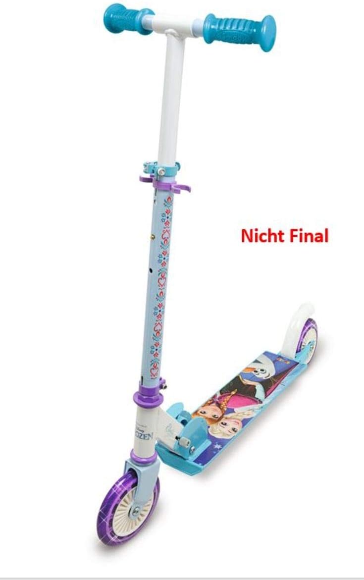 Smoby - Frozen - 2-Wheel Foldable Scooter - 3-Level Adjustable Handlebar - Silent Wheels - From 5 Years Old - Maximum Weight 50 Kgs - Image 4